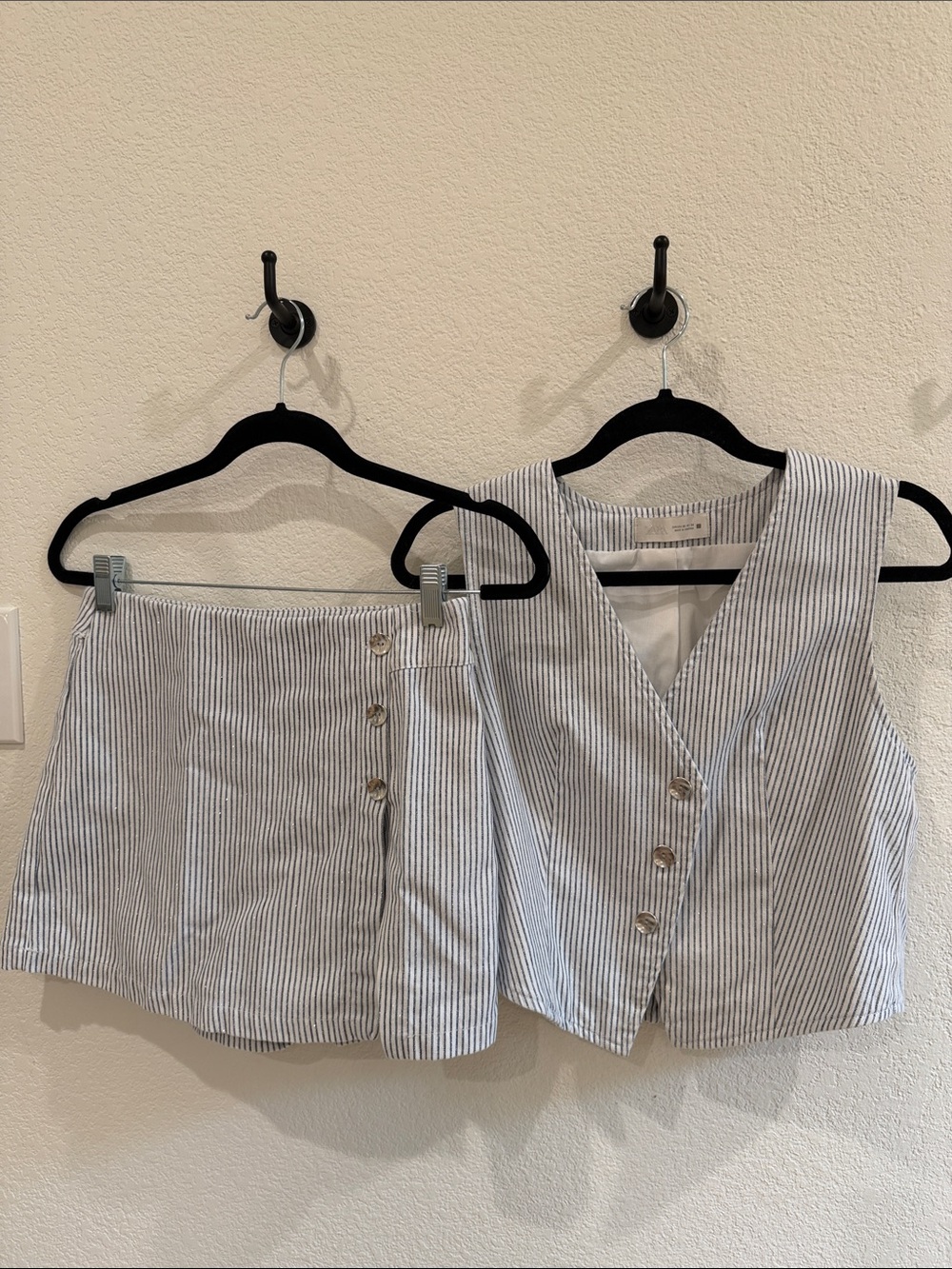 Zara matching set (skort & vest)